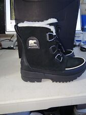 BRAND NEW Women's Sorel Tivoli IV WP Waterproof Black Boots Size: 7 picture