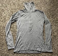 Smart Wool Midweight 250 Funnel Zip Womens Small Gray SS218 picture