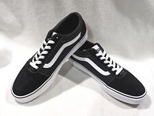 Vans Men's Ward Black/White Suede/Canvas Mix Skate Shoes - Assorted Sizes NWB picture