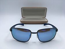 Revo SHOTSHELL Unisex Black Frame Blue Lens Rectangular Sunglasses 60MM picture