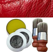 Wise Owl Furniture Salve for Leather Salve/Leather with Boar Bristl Brush Bundle picture