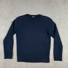 A.P.C. Sweatshirt Sweater Men's Small Navy Blue Crewneck Long Sleeve Cotton picture