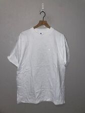 90s Vintage H.L. Miller White Speckled Blank Shirt Tee 1990s VTG L Large picture