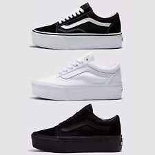 Vans Old Skool Stackform 34mm Women's sneaker Size 6-10  Black, White picture
