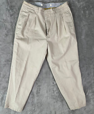 BD Baggies Men's Beige Pants 32x30 (Inseam actual 26) Pleated (Other) picture