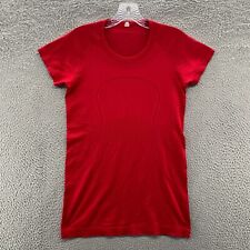 Lululemon Top Womens 8 Red Run Swiftly Tech Short Sleeve Shirt Yoga Gym Tee picture