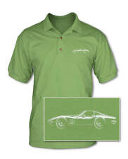 1969 Chevrolet Corvette Stingray Coupe T-Top C3 Adult Pique Polo Shirt - Side Vi picture
