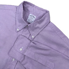 Brooks Brothers Dress Shirt 15.5 33 Lilac Makers Regent Luxury Made in USA picture