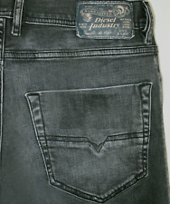 HOT AUTHENTIC Men DIESEL @ TEPPHAR R4Q80 Slim SKINNY BLACK STRETCH Jeans 31 x 30 picture
