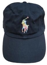 NWOT Polo Ralph Lauren Black Embroidered Multicolor Pony Blue POLO Logo  picture