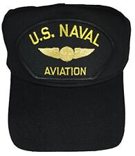 US NAVAL AVIATION W/ NAVAL AIR CREW MAN WINGS HAT CAP VETERAN AW RATING picture