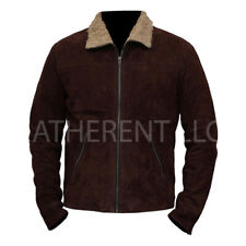Mens The Walking Dead Rick Grimes - Andrew Lincoln Cosplay Suede Leather Jacket picture