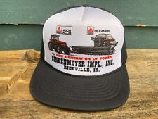 Vintage Trucker Farmer Snapback Rope Cap Hat Agco Allis Gleaner Tractor picture