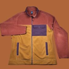 Mountain Hardware Fleece Jacket Size XL Full Zip Pockets Brown Twill picture