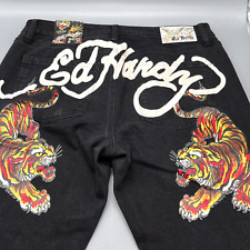 Ed Hardy Slim Taper Jeans - NWT Y2K Men’s Jeans Bengal Crawling Tiger  ALL SIZES picture