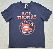 Rob Thomas Chip Tooth Tour 2019 Concert T-Shirt Navy Blue Size Large Matchbox 20 picture