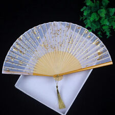 2024 Antique folding fan, Chinese classical exquisite hand fan picture
