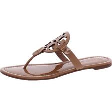 Tory Burch Women's Miller Leather Laser Cut T-Strap Thong Sandal picture