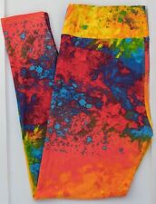 TC LuLaRoe Tall & Curvy Leggings Multicolor Tie Dye Print NWT S01 picture