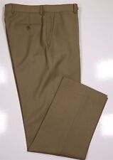Brooks Brothers Golden Fleece Khaki Flat Front Wool Handmade Dress Pants 33x32 picture