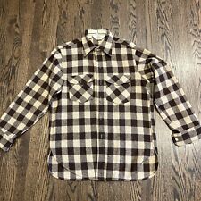 Vtg.  60s Woolrich Wool Check Plaid Men’s Shirt Jacket Shacket M Medium picture