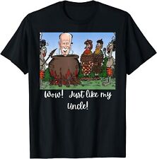 Funny Anti Joe Biden Cannibal Story About His Uncle Designed T-Shirt S-3XL picture