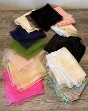 Vintage 1950’s/1960’s Lot Of 12 Hair Wraps / Head Scarves Silk Polyester MCM picture