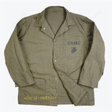Vintage WWII WW2 USMC MARINES HBT Shirt Jacket Replica picture