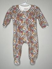 Magnetic Me Velour Footie Floral Baby Girl 6-9 Months picture