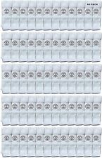 60PK 30 Inch Wholesale Men's Long Tube SocksSport Socks 10-13 (White) picture