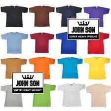 Plain T-shirts Round Neck [JOHN SON] Super Heavy Weight[S~7XL] Big Size [Single] picture
