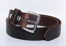 Men's Genuine Buffalo Leather FULL GRAIN Belt, 1 1/2