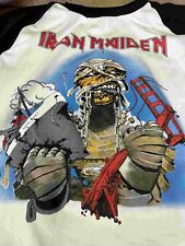 Iron Maiden  California Invasion 1985 Raglan S to 3XL picture
