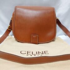 Celine Triomphe Shoulder Bag Leather Brown Authentic G030344 picture
