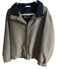 Claiborne Outerwear Microfiber Jacket Men’s Full Zip Size Large Gray picture