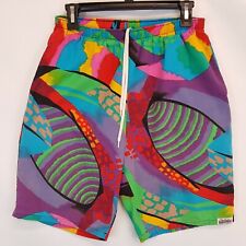 VTG Pierre Cardin Ligne Sport Canada Made Shorts Trunks Sz M All Over Print picture