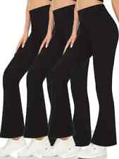 3-Pack Flare Women's High-Waisted, Leggings for Women Premium Cotton, Yoga Pants picture