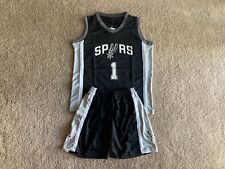 Youth Wembanyama Jersey + Shorts Uniform - Spurs Basketball Wemby - 3T-Boys XL picture