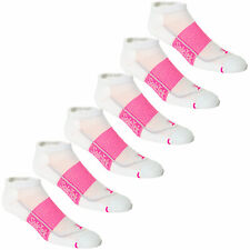 6 Pair Pack SoleTek Cool Running Lite Cushion Sock Wht/Pink - Made In The USA picture