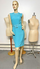 Hand Tailored Vintage 1960s Vanny of Hong Kong 100% Silk Dress  CLEANED Bust 34 picture