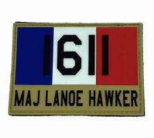 WWI Maj Lanoe Hawker British Ace PVC Patch – Hook and Loop, 3.5