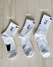 Nike NBA Elite Quick Socks  - White & Black - Ankle/Mid/Full Length - M/L/XL  picture