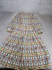 Tory Burch Maxi Dress Womens 6 White Floral Long Sleeve Midi picture