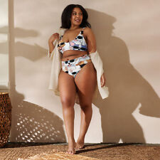 New Women's XS - 3XL High-Waisted Bikini Set Dogs Design Swimwear Remove Pads picture