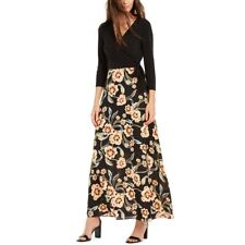 INC NEW Women's Tie-side Solid Top Floral-skirt Maxi Dress TEDO picture