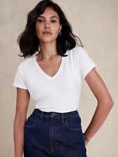 Banana Republic Timeless Tee T Shirt Top WHITE, BLACK or BLUE NEW XXS-XL/PS picture