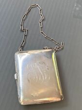 Antique Sterling Silver Evening Coin Purse Clutch Victorian w Mechanical Pencil picture