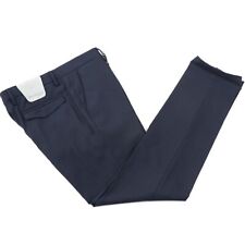 Sartorio by Kiton Navy Blue Stretch Wool Blend Dress Pants 34 (Eu 50) NWT picture