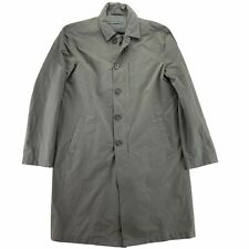 John Varvatos Mens $1198 MSRP Easy Fit Technical Long Coat Iron Gray 48 picture