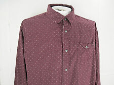  Six Lincoln New York 2XL ( 50in chest 31in L ) Button Down Shirt L/S Purple picture